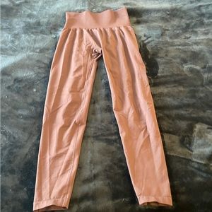 Brown NVGTN solid seamless legging